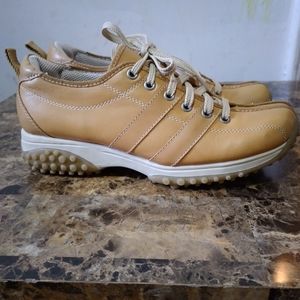 Steve madden tan leather sneakers womens size 9